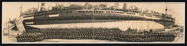 Officers and crew, U.S.S. Mount Vernon
