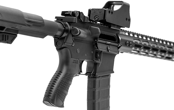 The UTG Pro mounted on an AR-15 platform. (Photo: Leapers, Inc.)