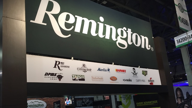 A Remington sign at SHOT Show in January 2017. (Photo: Daniel Terrill/Guns.com)