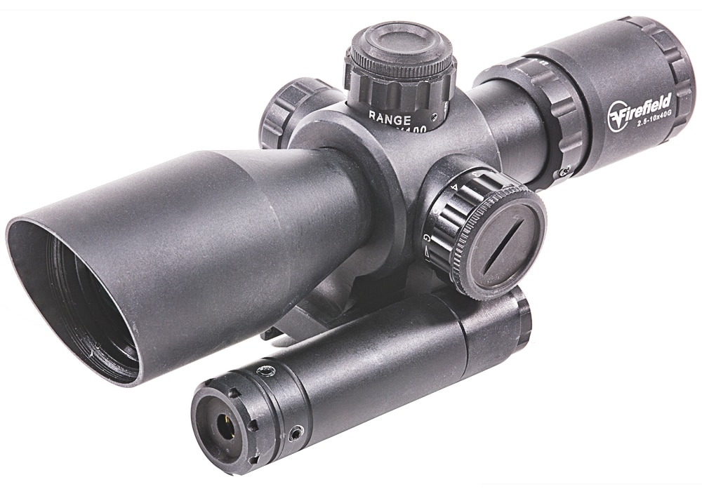 The 2.5-10x40 magnification scope with laser option. (Photo: Firefield)