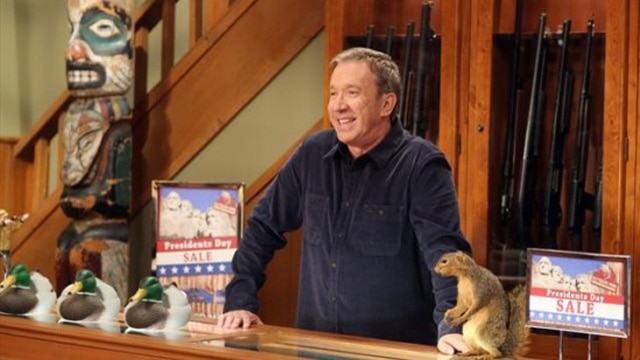 LAST MAN STANDING - "Mike's Pole" -- When Mike hangs his prized U.S. flag in the yard, 14-year-old Eve is inspired by her father's patriotism and announces she wants to join the Junior ROTC, which concerns Vanessa. Later on, a chance meeting at the VFW with a female armory gunner has an impact on Eve, on "Last Man Standing," FRIDAY, FEBRUARY 1 (8:00-8:31 p.m., ET) on the ABC Television Network. (ABC/MICHAEL ANSELL) TIM ALLEN