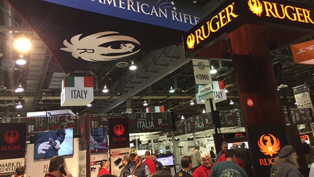 The Ruger booth at SHOT Show 2017 in Las Vegas. (Photo: Daniel Terrill/Guns.com)