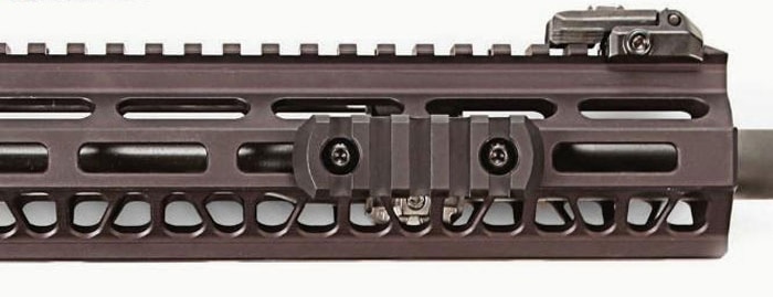 M-LOK boasts squared slots that allow compatible accessories to mount directly to the hand guard. (Photo: Magpul)