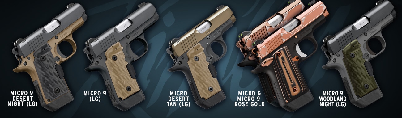 The official lineup photo for the new pistols joining Kimber's Micro series. (Photo: Kimber)