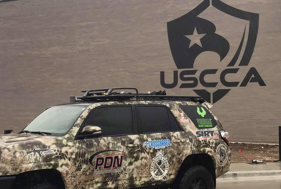Rob Pincus' PDN tour truck parked in front of USCCA headquarters. (Photo: Rob Pincus via Facebook)