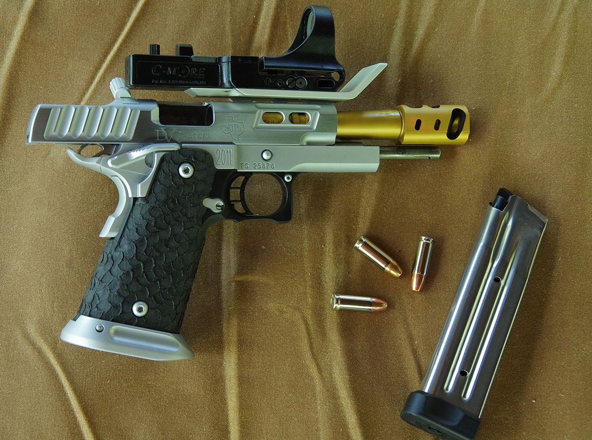 The DVC Steel 2011 pairs with 9mm or .38 Super rounds. (Photo: Howard Communications)