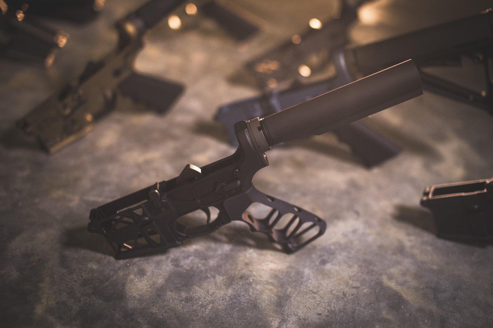 Ghost Firearms' skeletonized lower serving up a skeletonized grip. (Photo: Ghost Firearms)