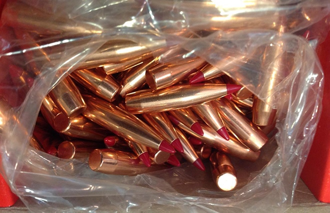 A full box of 30cal ELDx bullets, ready to reload.(Photo: Kristin Alberts)