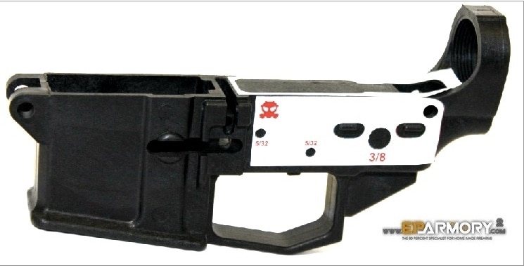 The EP80-2 lower with decal. (Photo: EP Armory)