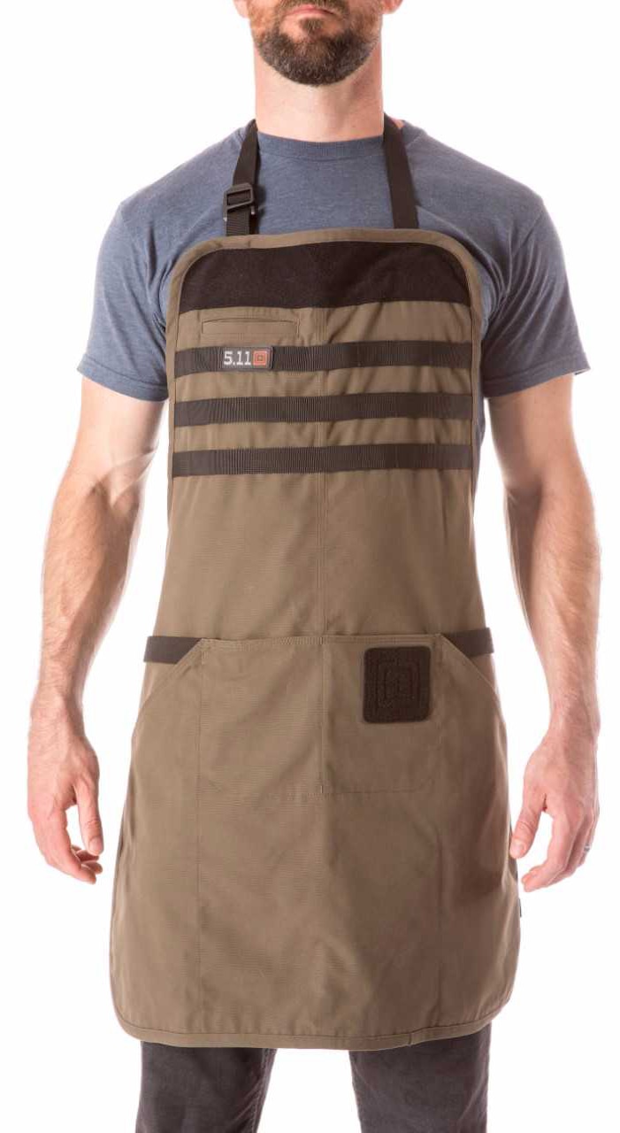 5.11 Tactical's TactiGrill Apron boasts MOLLE attachments and a patch area. (Photo: 5.11 Tactical)
