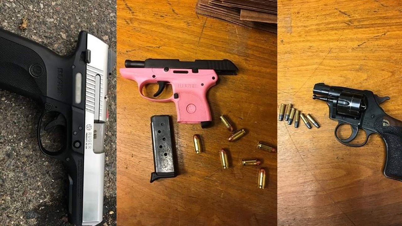 Three of 26 firearms recovered by Minneapolis police from June 6 to June 12. (Photo: Minneapolis Police Department/Facebook)
