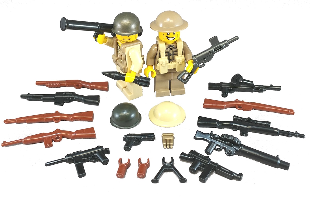 What started with just a handful of weaponry has grown to (Photo: BrickArms)