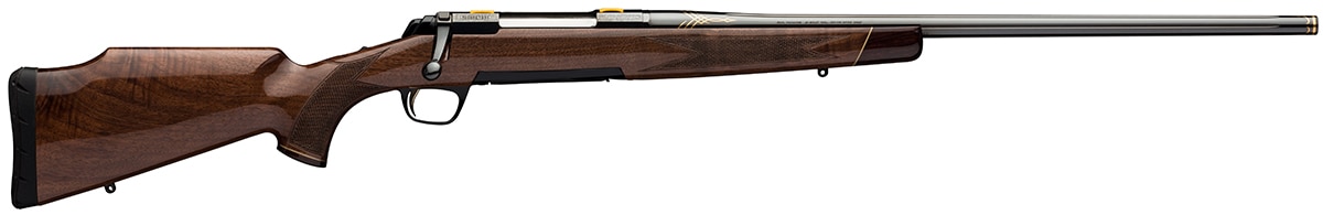 The X-Bolt Medallion Safari Grade boasts a glossy finish paired with elegant engravings. (Photo: Browning)