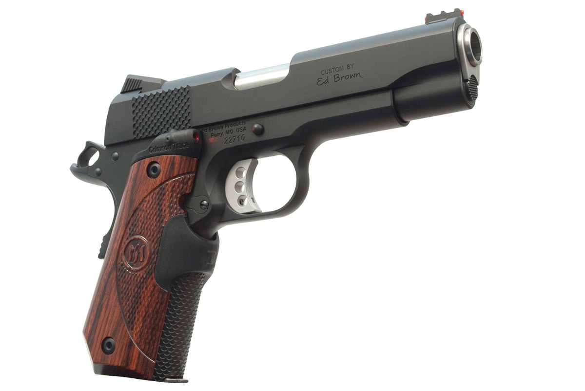 The Crimson Trace Lasergrips are offered free with any new Ed Brown pistol. (Photo: Ed Brown Products)