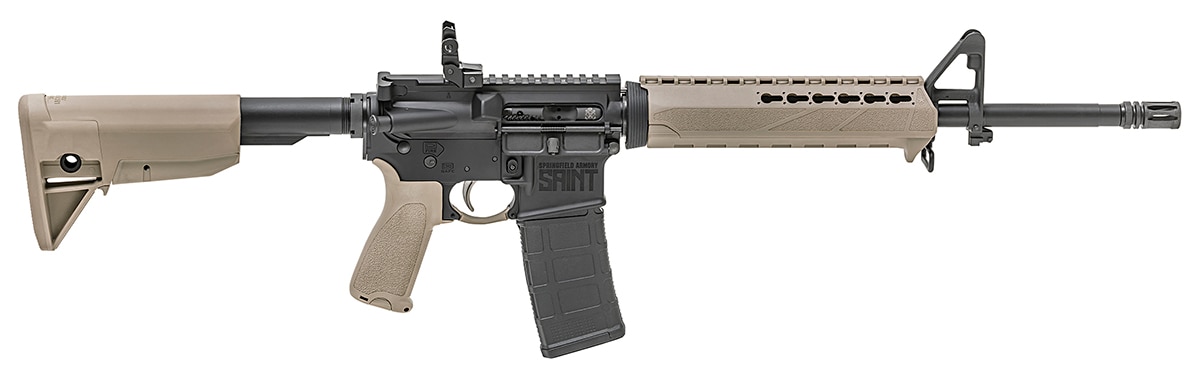 The Saint now sports the popular flat dark earth color option. (Photo: Springfield Armory)