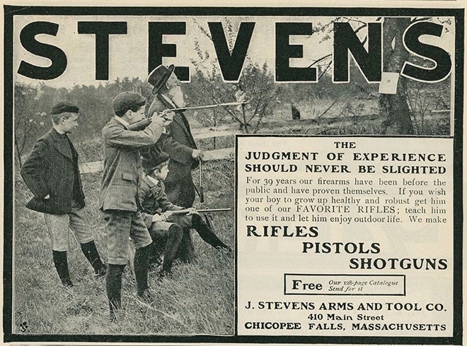 At one time single shot .22 rifles like the Stevens Favorite were as popular among young shooters as fidget spinners are among kids today.