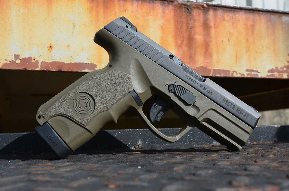 Steyr releases the M9-A1 with OD Green polymer furniture. (Photo: Steyr Arms)