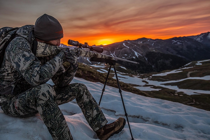 The All-Terrain Bipods allow shooters to setup in a myriad of locations to take down game. (Photo: Swagger)