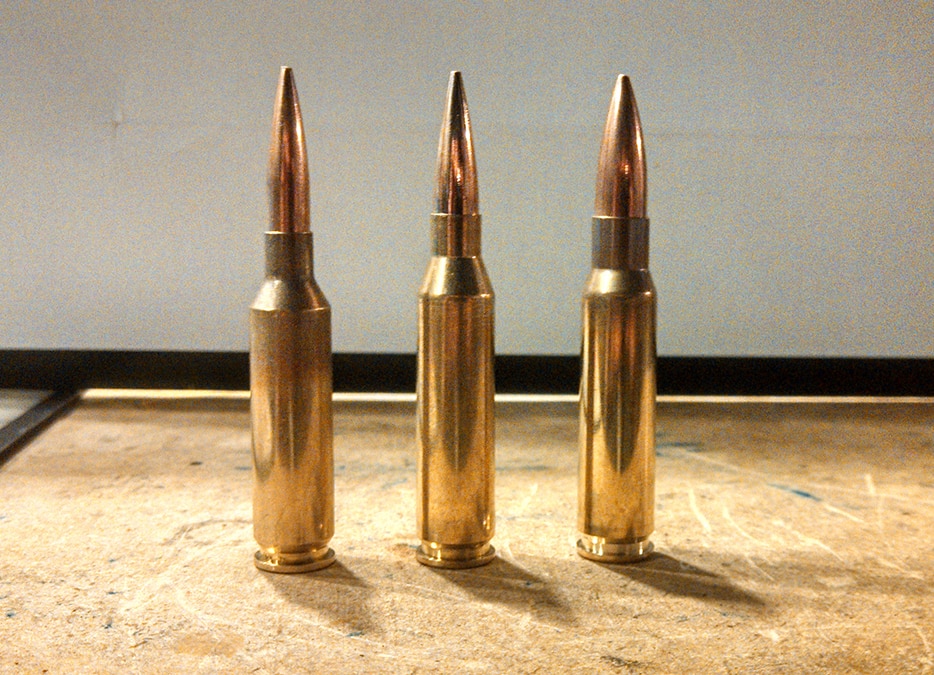From left to right: .308 Win., 260 Rem. and 6mm Creedmoor. (Photo: Shakezoola via Imugr)