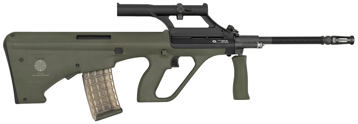 The 40th edition STG 77 incorporates elements from the original AUG design. (Photo: Steyr)