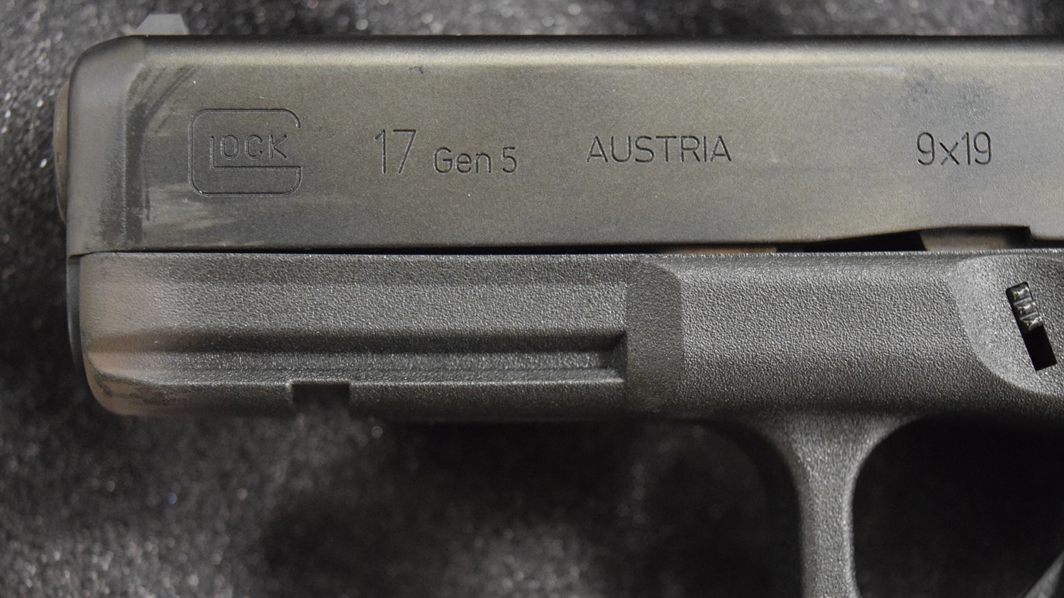 The business end of a Glock 17 Gen 5 pistol. (Photo: Daniel Terrill/Guns.com)