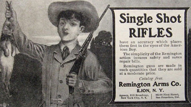 A Remington Arms advertisement from some time ago. (Image: Pinterest)