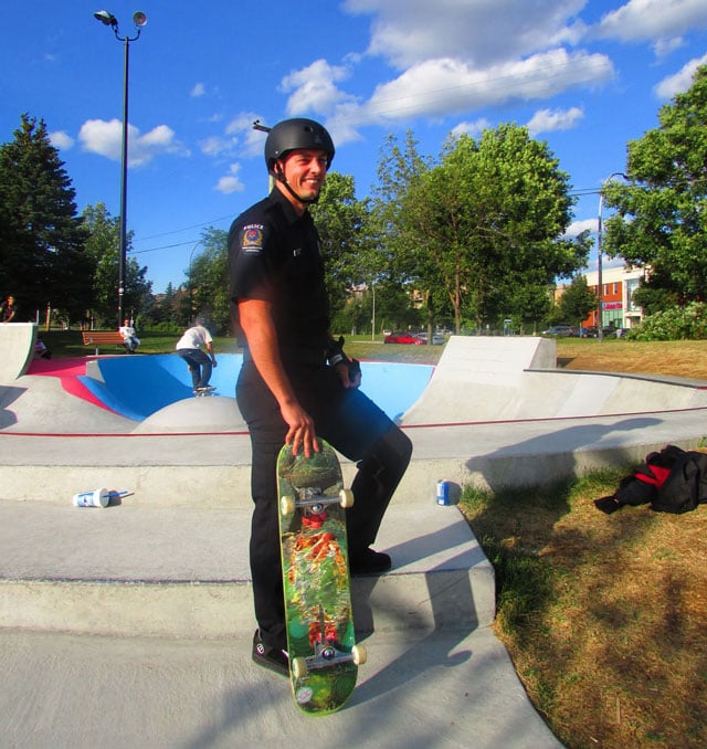 skateboard cop