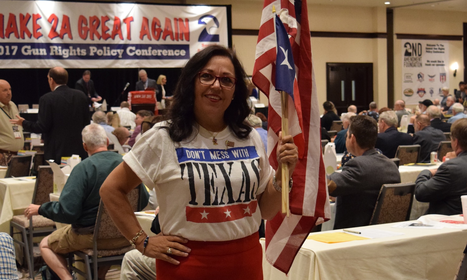 Rose Wilcox, of Plano, Texas, attends the Gun Rights Policy Conference for the first time in support of the Second Amendment. (Photo: Christen Smith/Guns.com)