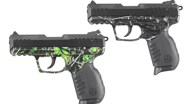 The SR22 is one of three pistols that sees the addition of the Moon Shine Camo family of patterns. (Photo: Ruger)