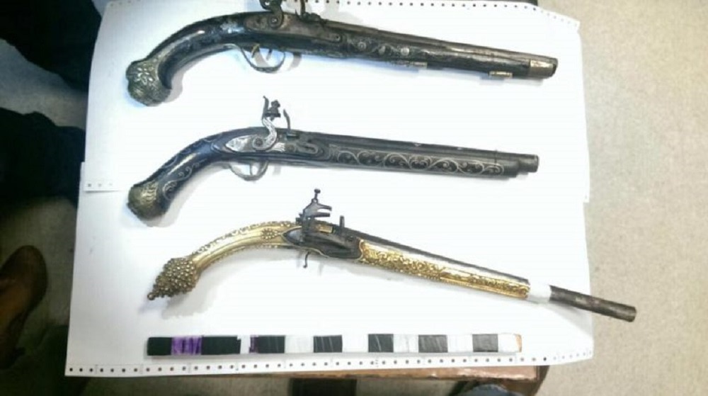Officials with Egypt's Ministry of Antiquities have dated these guns to the Ottoman Empire. (Photo: Daily News Egypt)
