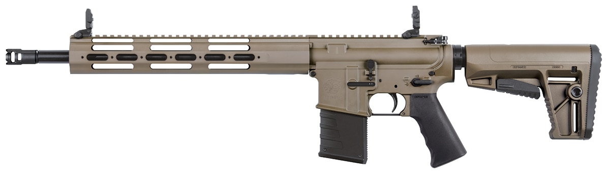 The Defiance DMK22C comes in standard black, OD Green or Flat Dark Earth, pictured above. (Photo: Kriss USA)