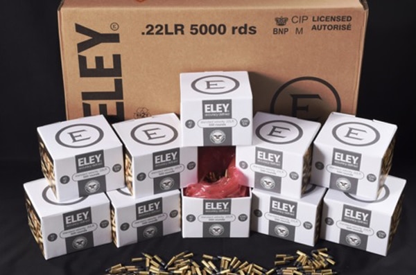 The bulk pack sees Eley partner with the Civilian Marksmanship Program to offer 500 rounds of .22LR to consumers. (Photo: Ammoland)