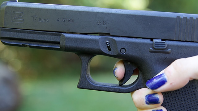 The Gen. 5 Glock 17 offers a redesigned trigger. (Photo: Jacki Billings)