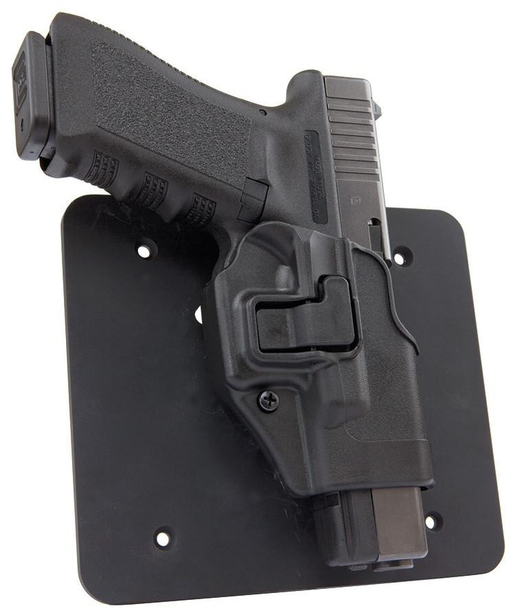 The Under Desk Concealment plate mounts a Serpa holster to desks, counters, tables and other areas gun owners may need a pistol mount(Photo: UnderTech Undercover)