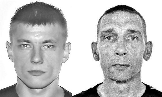 Aivaras Vysniauskas, left, and his passenger Gytis Vysniauskas brought 10 pistols and matching cans to Britian. A concept that failed to impress either border agents or prosecutors in a country with strict gun control. (Photos: NAC)