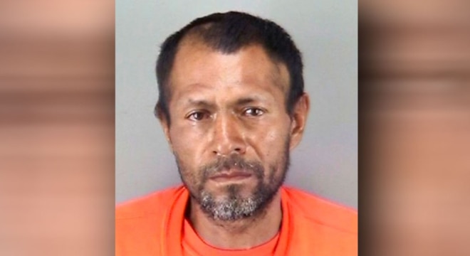 Jose Ines Garcia Zarate, seen above in an undated booking photo, was acquitted of murder charges by a California jury in a state court last month but is facing sentencing on a weapons violation. (Photo: San Francisco Police Department)