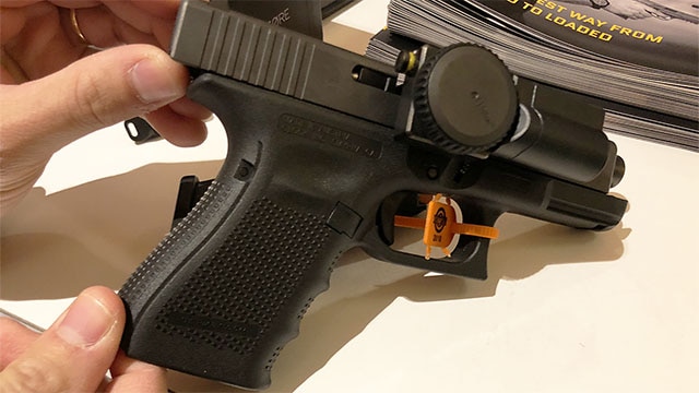 ZORE's device allows you to set a combination to unlock the gun. (Photo: Jacki Billings)