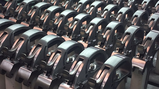 Every metal piece must be polished. Frames and levers await further assembly. (Photo: Eve Flanigan)