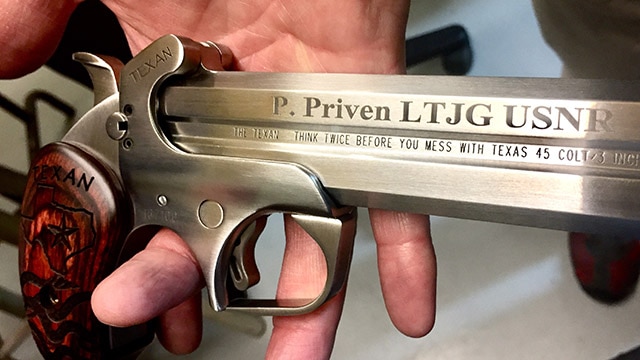 An example of custom laser engraving. (Photo: Eve Flanigan)