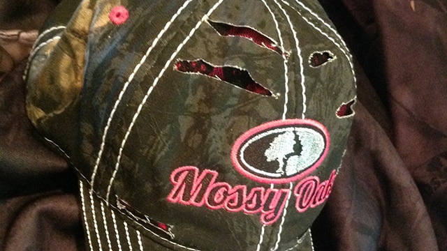 Another option from Mossy Oak that doesn't disappear in the blind. (Photo: Kristin Alberts)