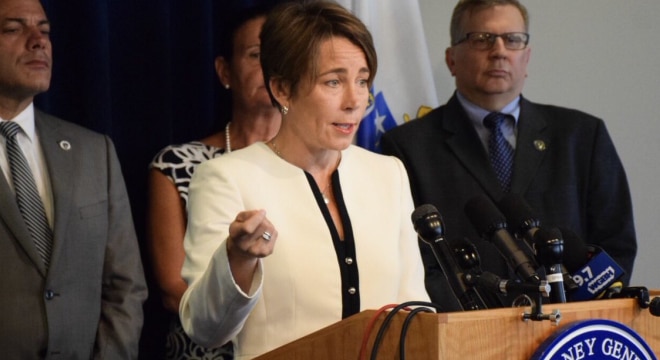 Maura Healey, a Democrat facing reelection in November, has been coming out swinging against 3D guns (Photo: Healey's office)