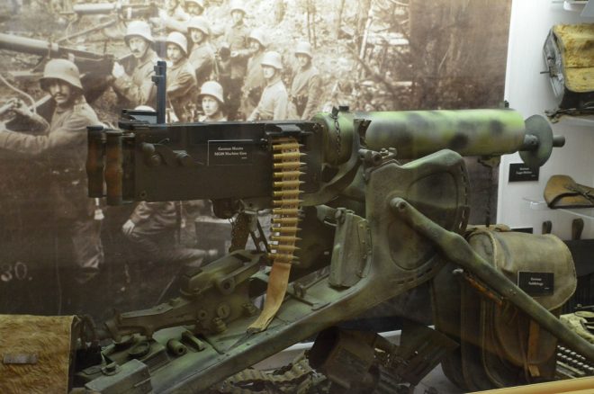 As well as a Spandau Maxim MG08, fresh from the trenches of the Western Front