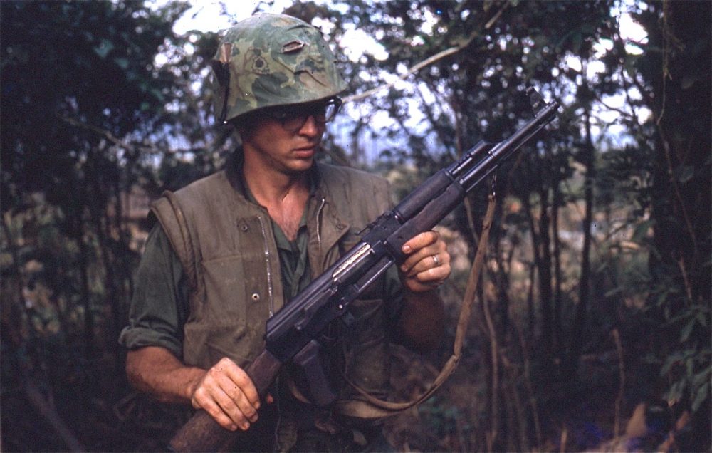 "2d Lt. Robert Drieslein with a captured AK-47, 1968" (Photo: Marine Corps History Division)