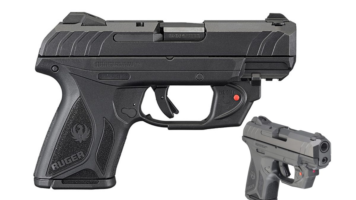 Ruger is now distributing a variant of their Security 9 Compact with a red Viridian E laser module included (Photos: Ruger)