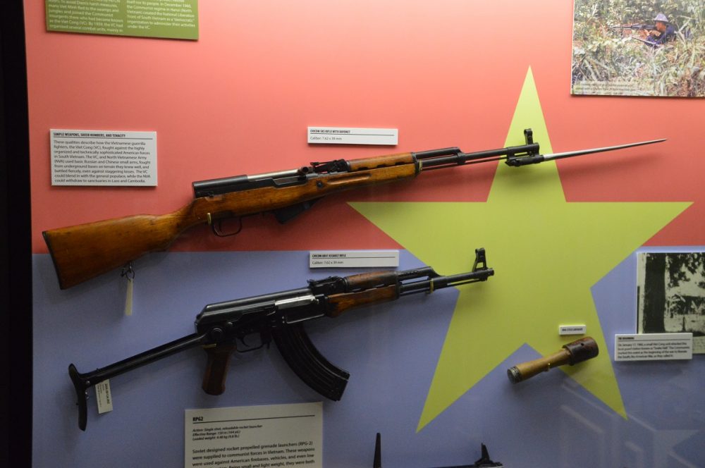 The Soviet Union and China shipped both the wood-stocked semi-auto SKS and the much handier select-fire AK to North Vietnam during the conflict, as well as other arms. (Photo: Chris Eger/Guns.com)