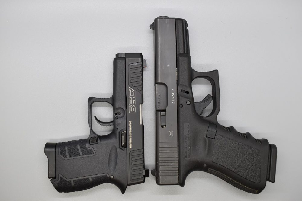 When compared to a compact 9mm, such as the Glock G19, the DB9 Gen 4 is a much-reduced envelope, though granted, it only has half the magazine capacity of this double stack. However, even when compared with the 18-ounce/6.26-inch Glock G43, it is still notably smaller.