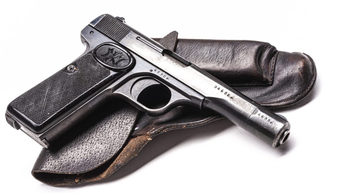 A single-stack semi-auto with a 4.5-inch barrel and weight of just 24-ounces, the FN Model 1922 was a popular gun with European armies and gendarmes in the 1930s and 40s. (Photo: Richard Taylor/Guns.com)