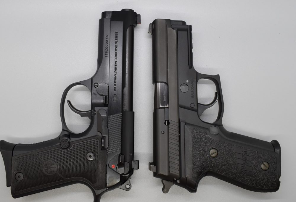 A closer comparison is the Sig Sauer P229R, which has the same magazine capacity in 9mm. The Italian stallion by way of Tennessee is an over a quarter-pound lighter, though.