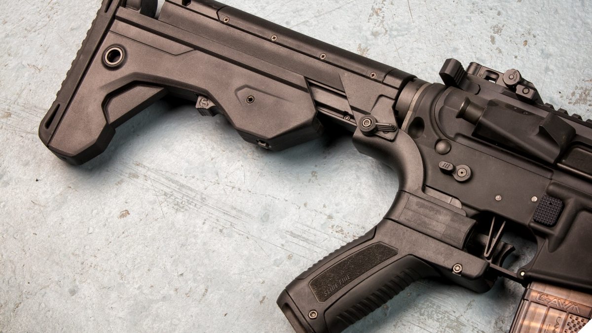 Retailers who had to destroy tens of thousands of bump stocks to comply with an ATF rule change went to court seeking reimbursement only to be rebuffed by a judge who said the government had the power to take the property without compensation. (Photo: Slide Fire Solutions)