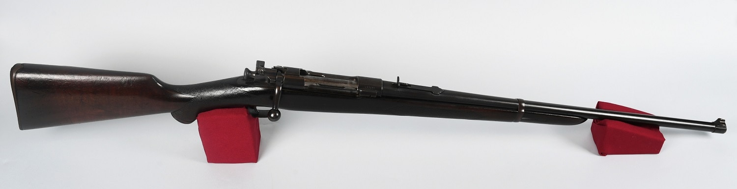 Note that the rifle, SN 0009, and has a rear adjustable sight rather than the military ladder sight that was standard GI-issue. (Photo: Sagamore Hill National Historic Site) https://www.nps.gov/sahi/index.htm
